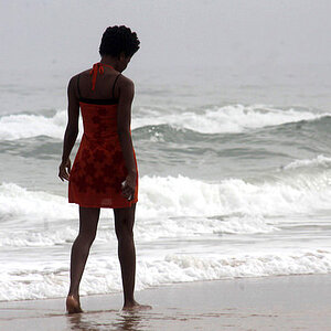 Pretty lady on the Beach