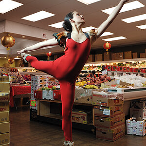 Ballet in the fruit section