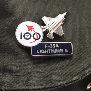 Air Force 100 F-35A Lightning II Pin