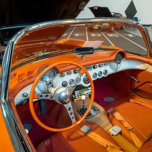 Orange Corvette Interior