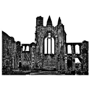 elgin cathedral ruins 04 bw.jpg