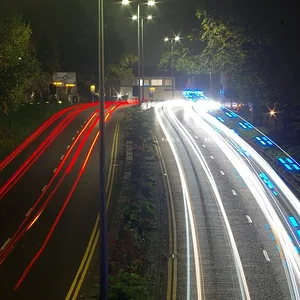 Light trails at Baulkern hill