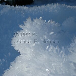 Ice Crystals Closeup