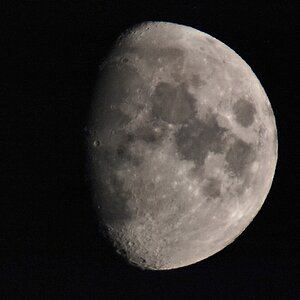 Waxing gibbous moon