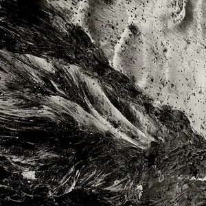 nature's modern art on sea shore.