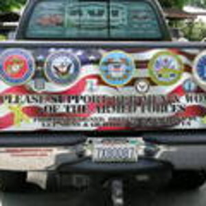 Support our troops tailgate