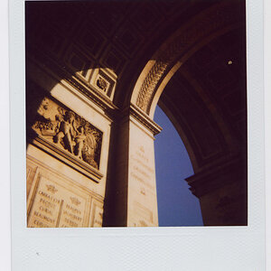 Polaroid of some arch in Paris
