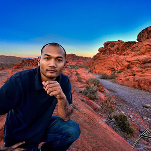 Captain Kimo in HDR Valley of Fire