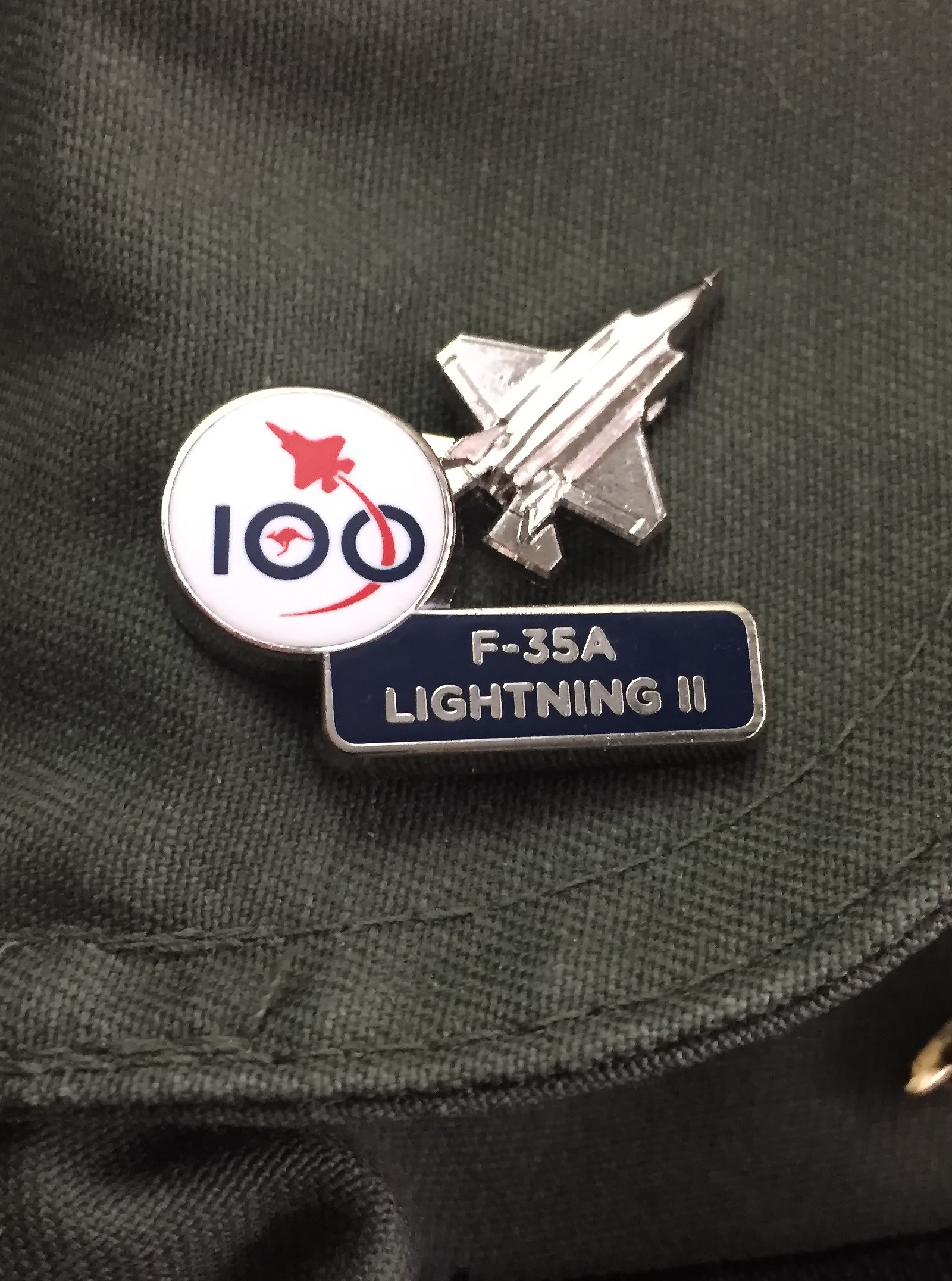 Air Force 100 F-35A Lightning II Pin