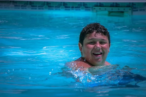 Austin in the Pool