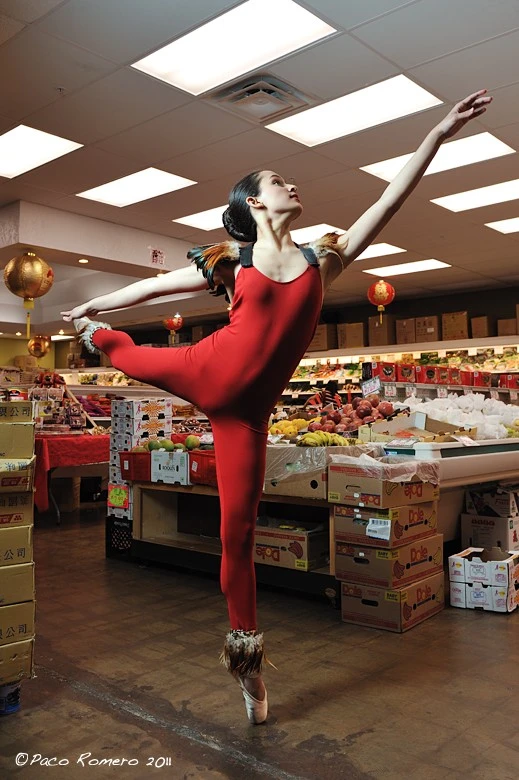 Ballet in the fruit section
