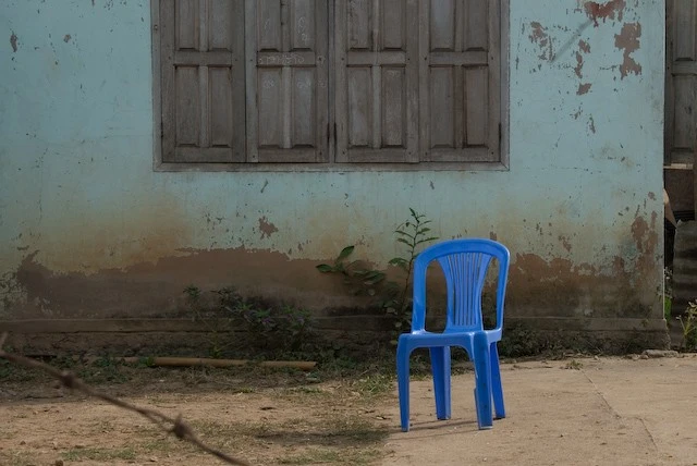 blue chair