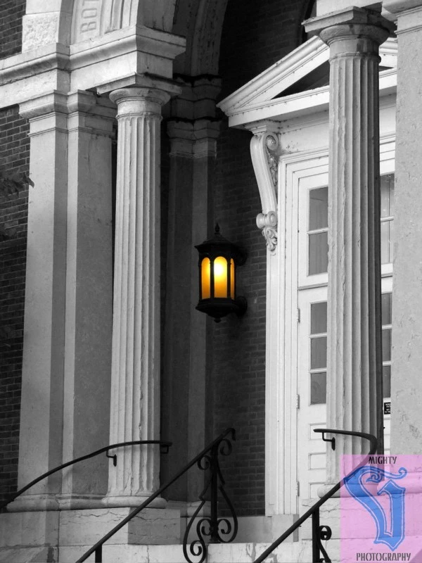 Bright light on a century home