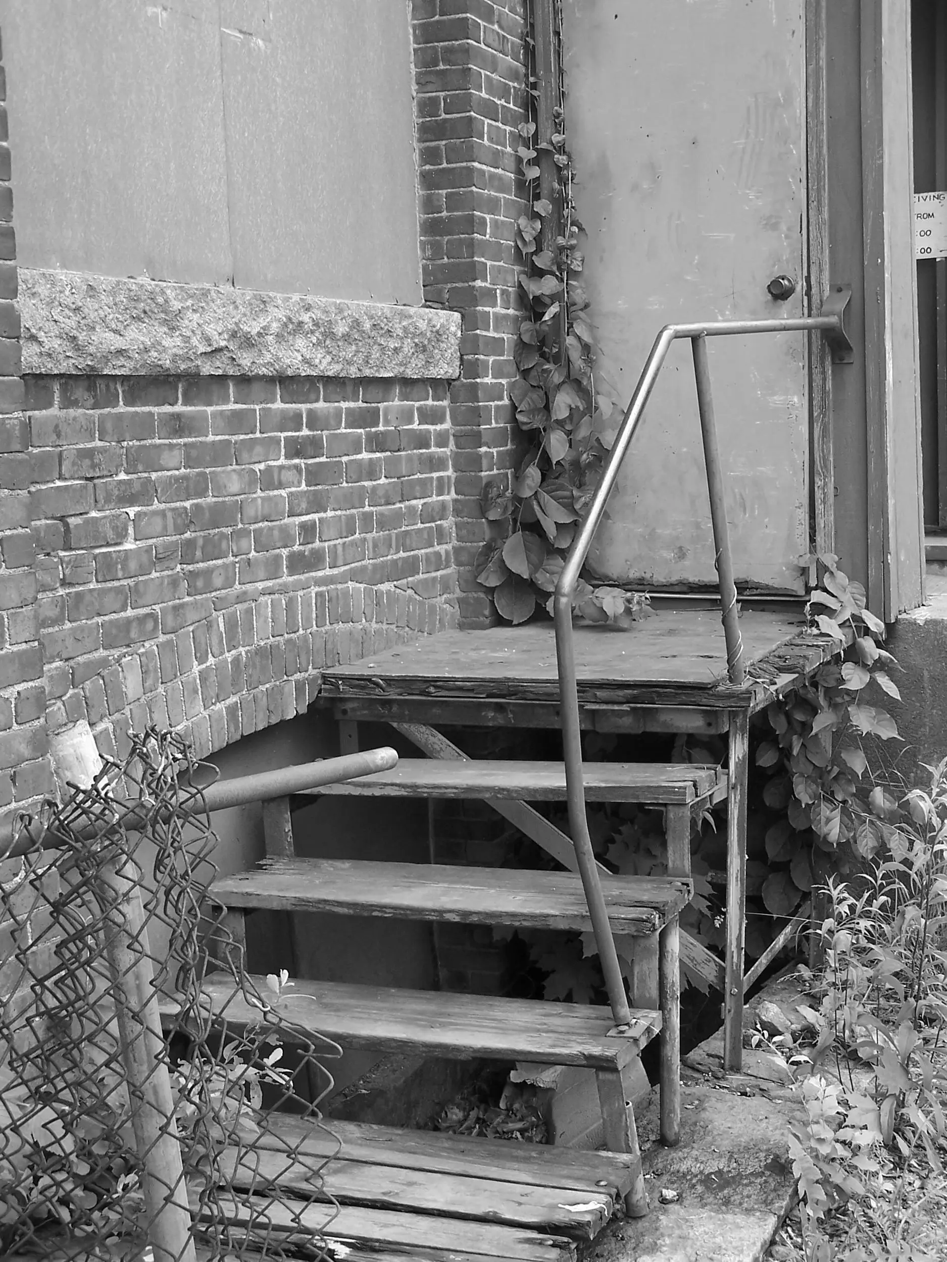 broken entrance