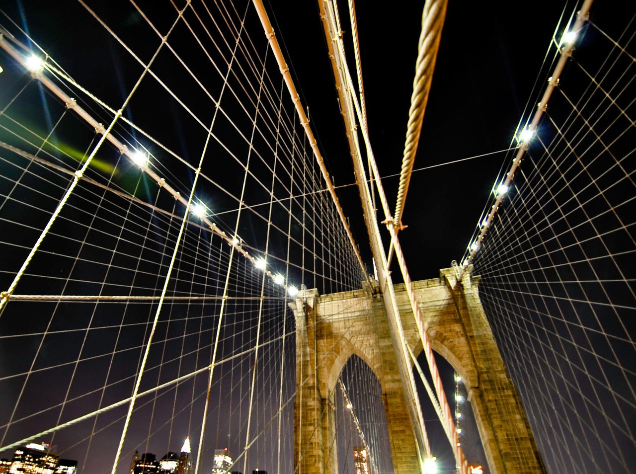 Brooklyn Bridge, night