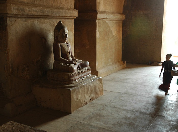 Buddha sits and waits
