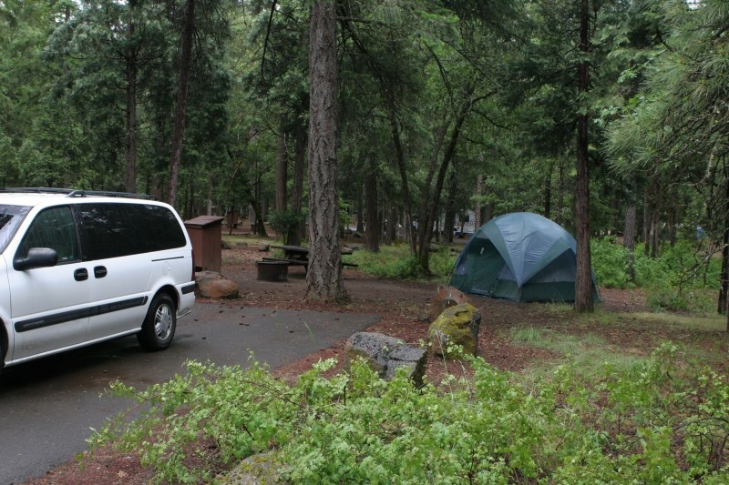 Campsite at Burney Falls