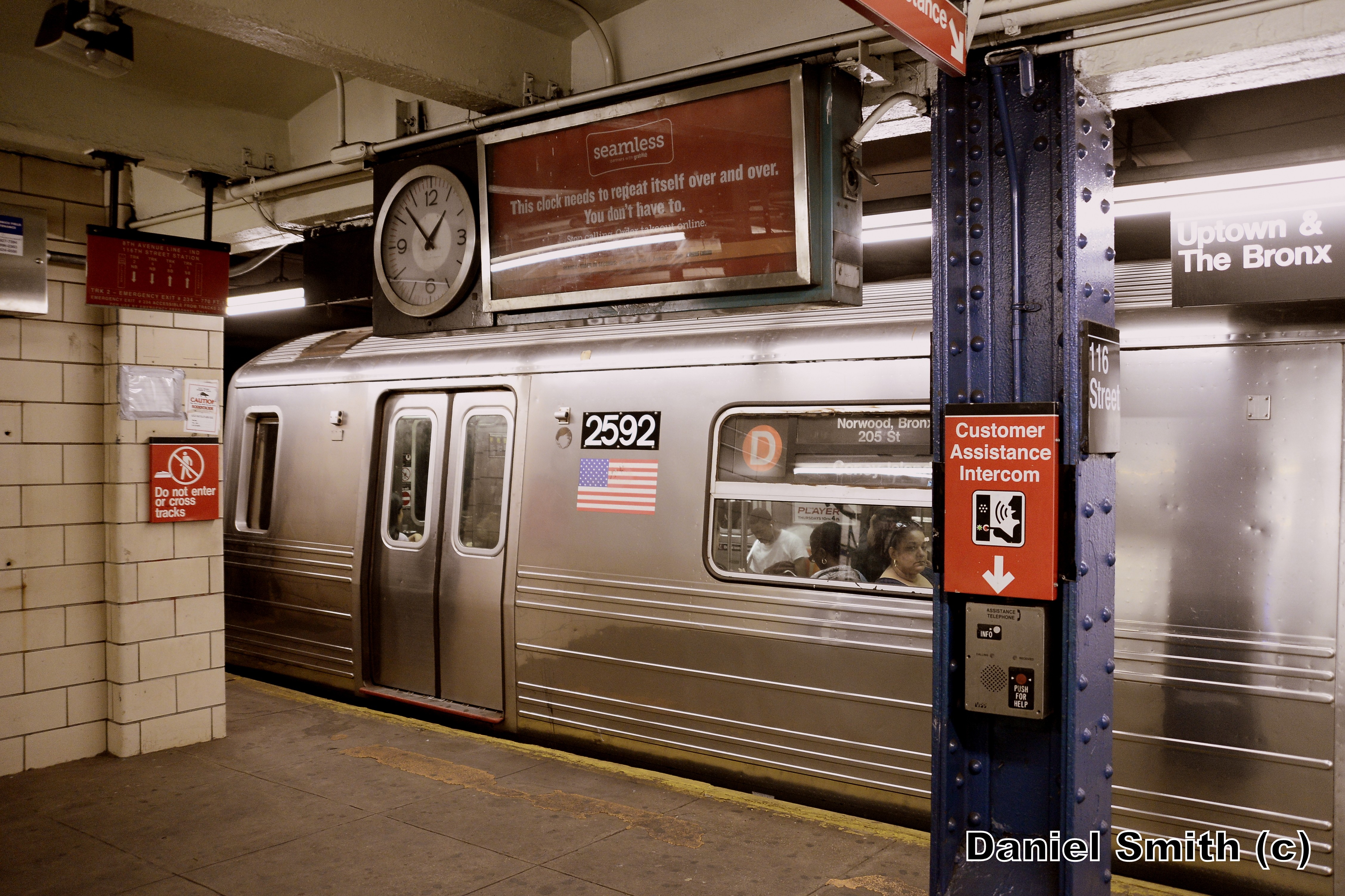 D Train at West 116th Street