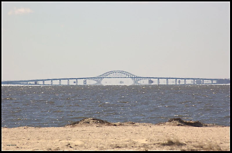 Distant bridge