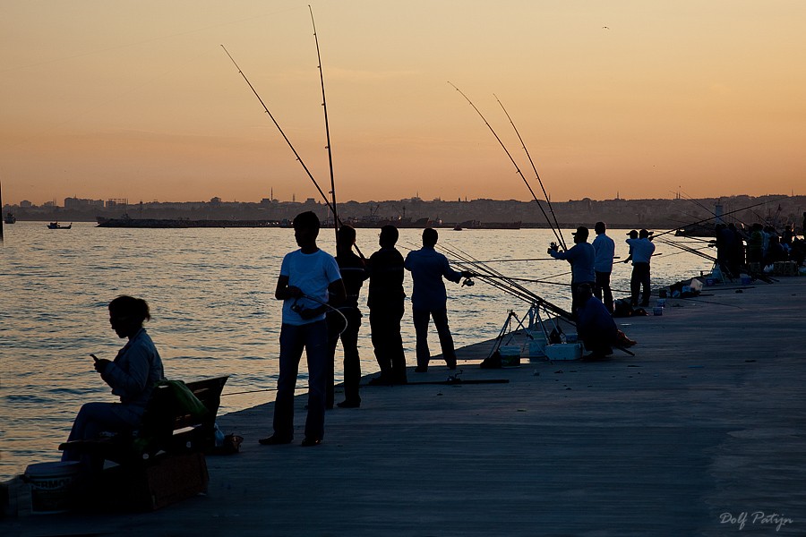 Fishing, Istanbul.