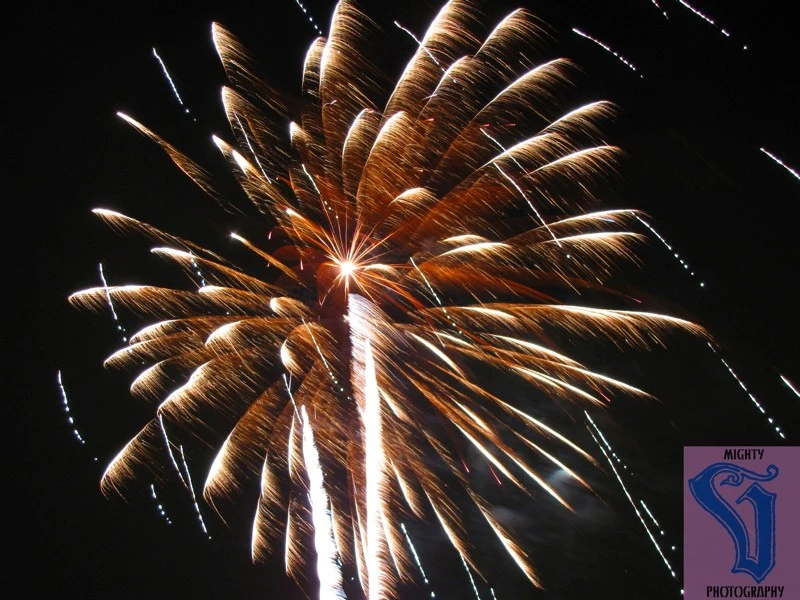 Fourth of July carnival and fireworks