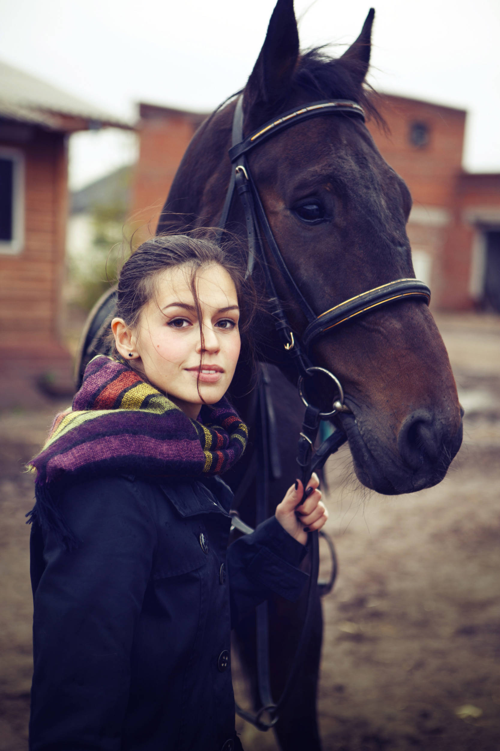 Girl and a horse