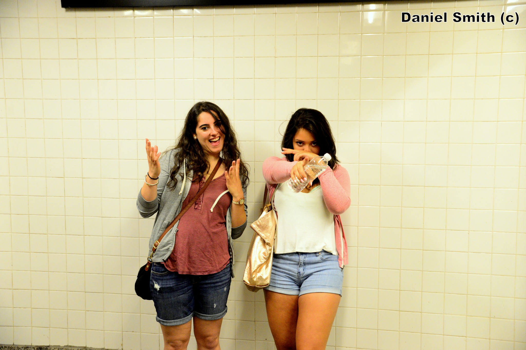Girls At Yankees Stadium Train Station