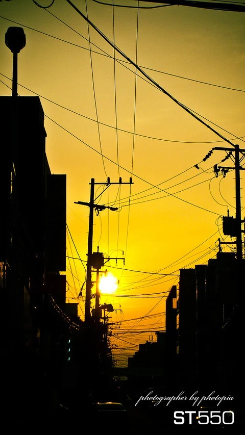 Golden sky
