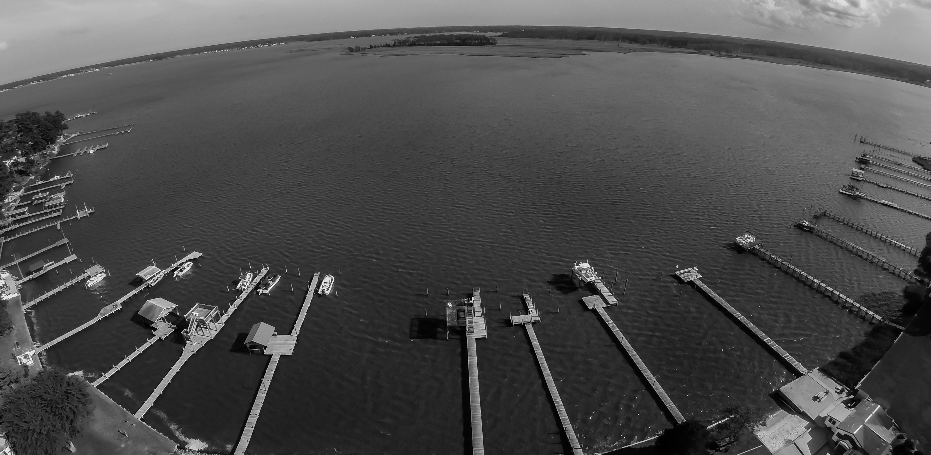 gopro on drone, before lens correction