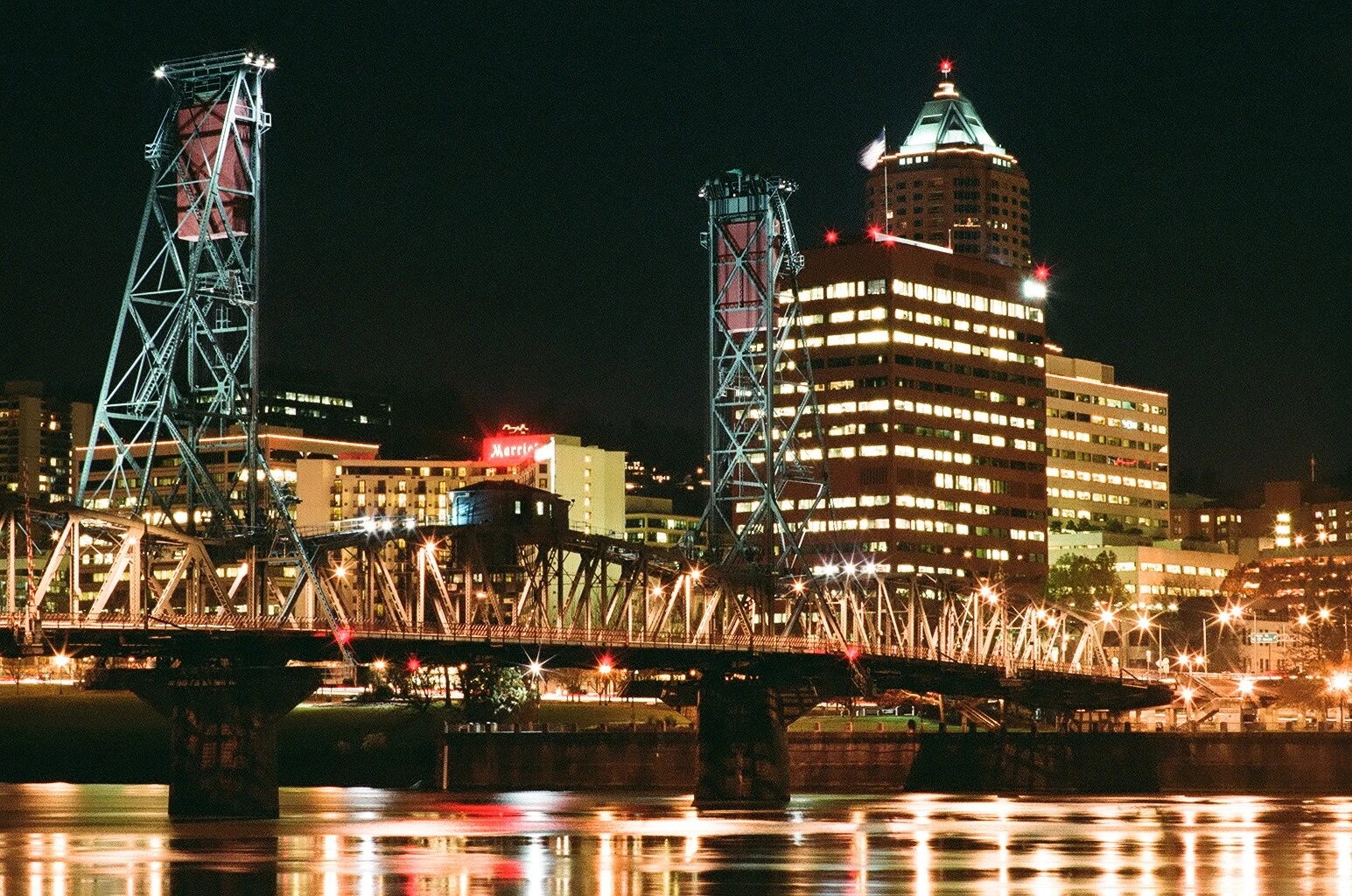 Hawthorne Bridge On The Willamette