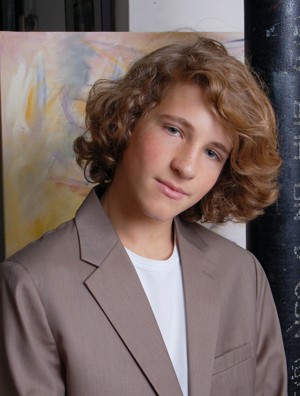 headshot of a young budding actor