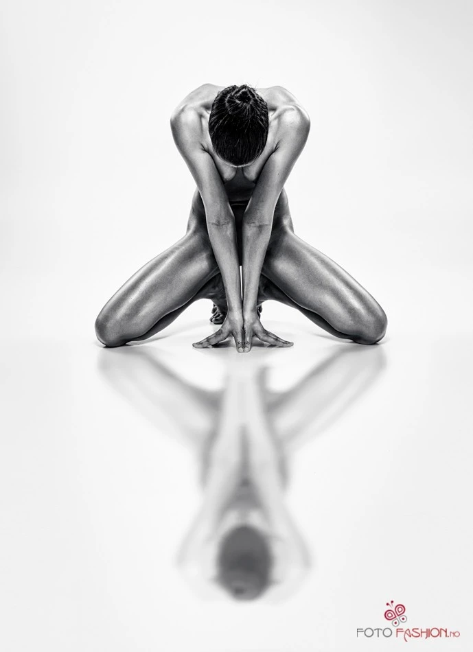 In her own reflection