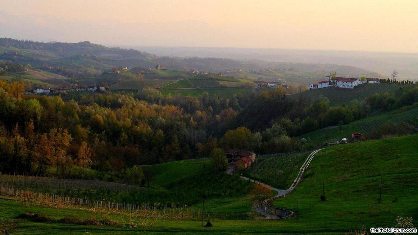 landscape of "Langhe" (Piedmont hills)