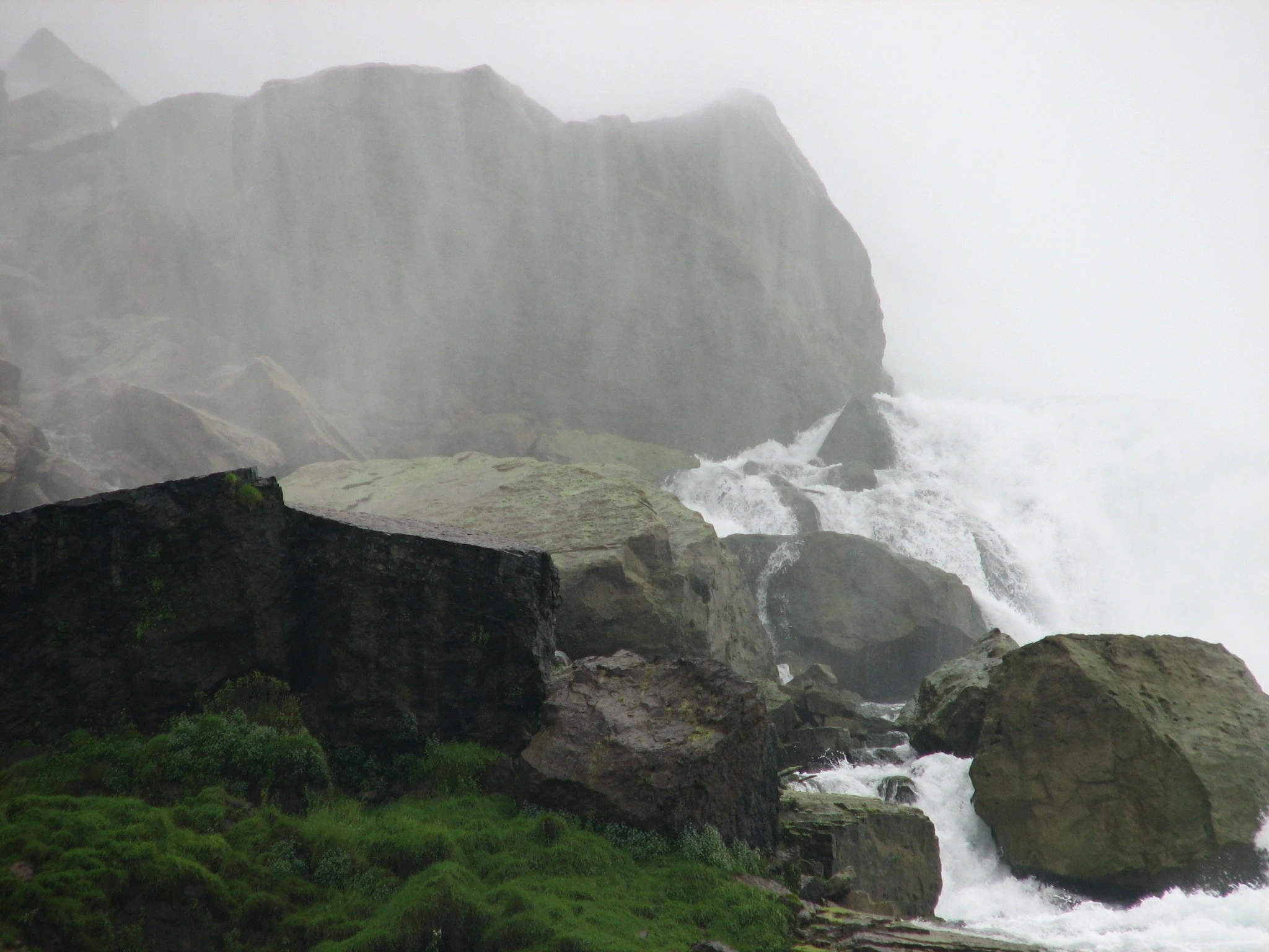 Misty power from a waterfall