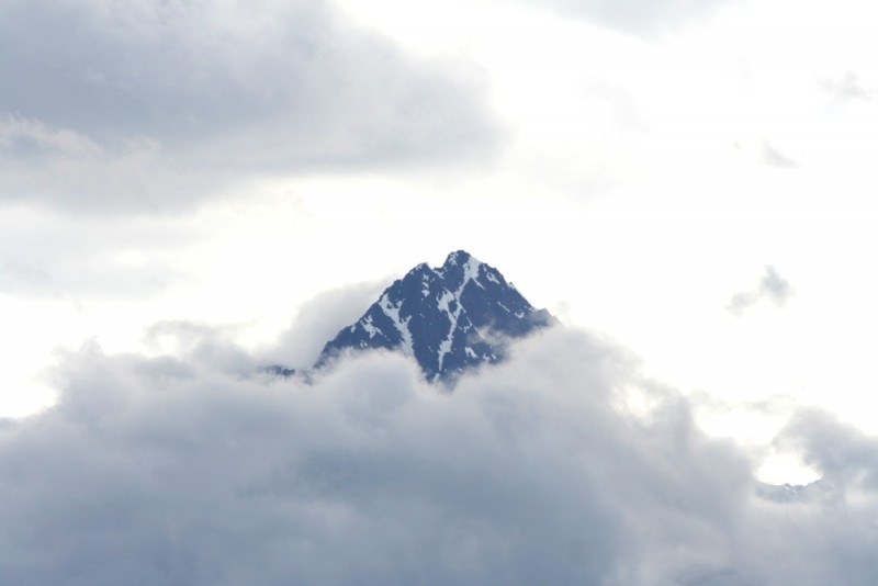 Mountain Peak Above the Clouds