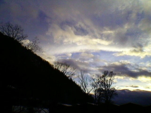 Mountains and clouds