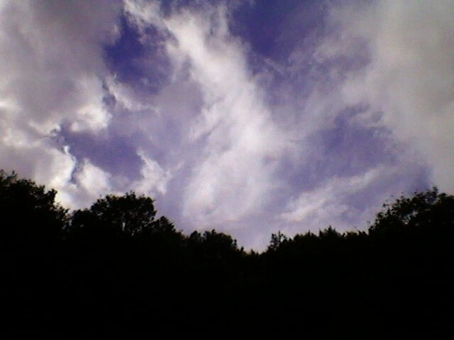 Mountains and white clouds