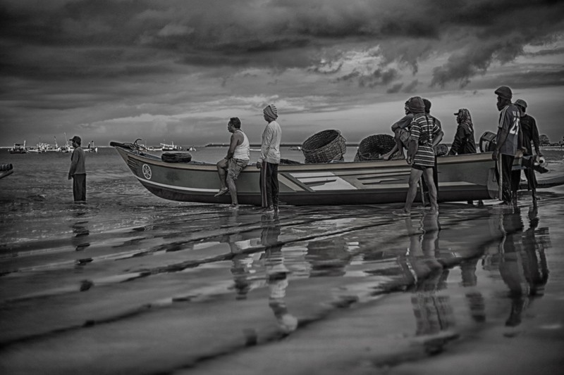 one morning at kedonganan beach, bali