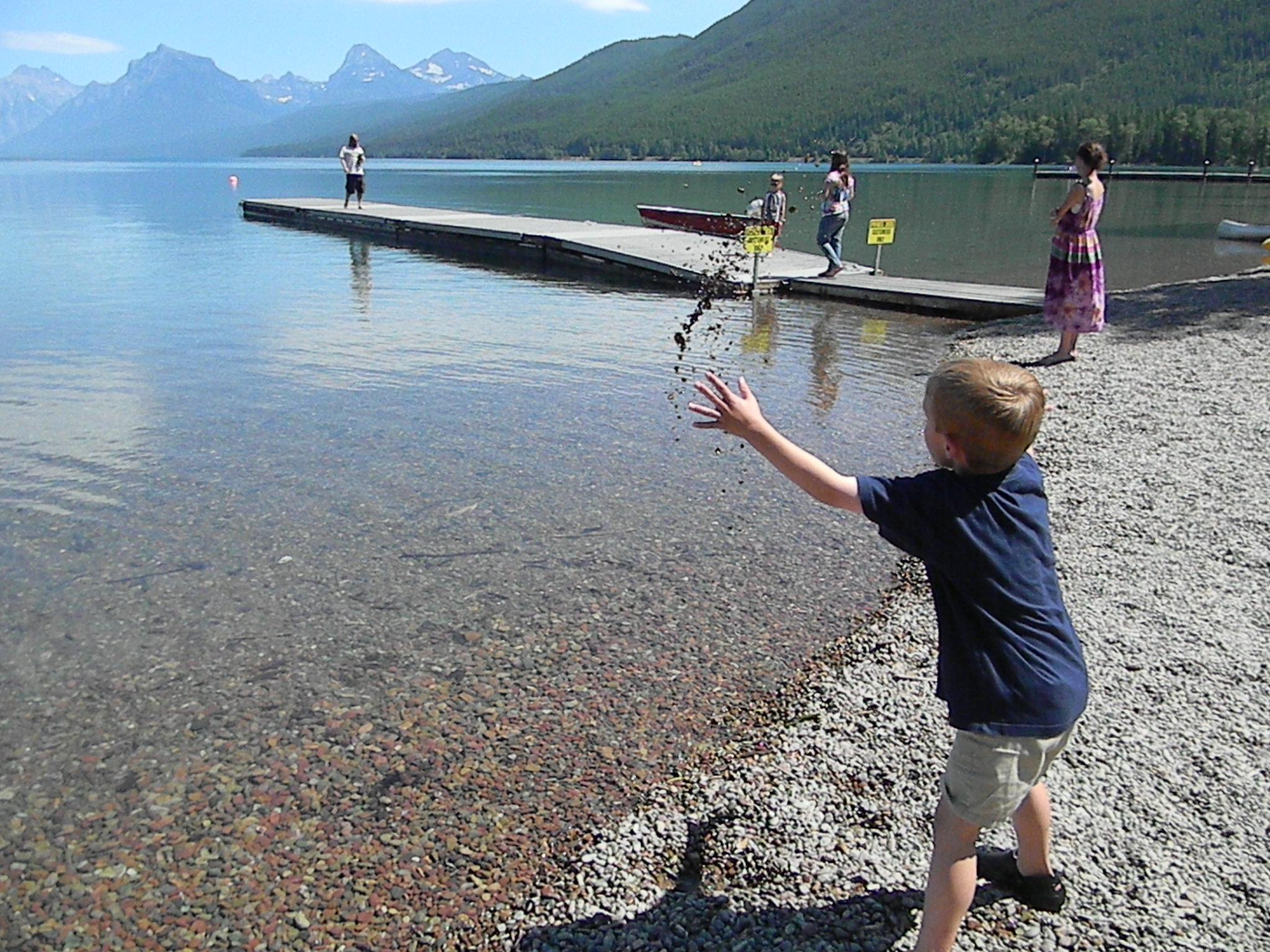 Rock toss