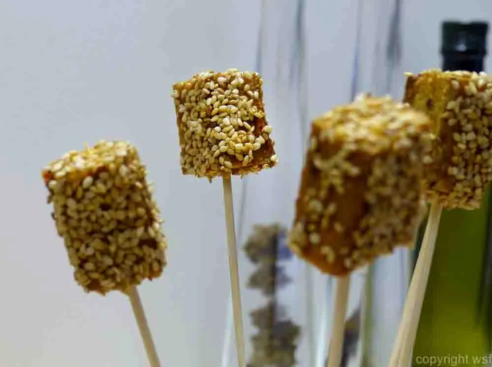 Sesame Tofu Skewers