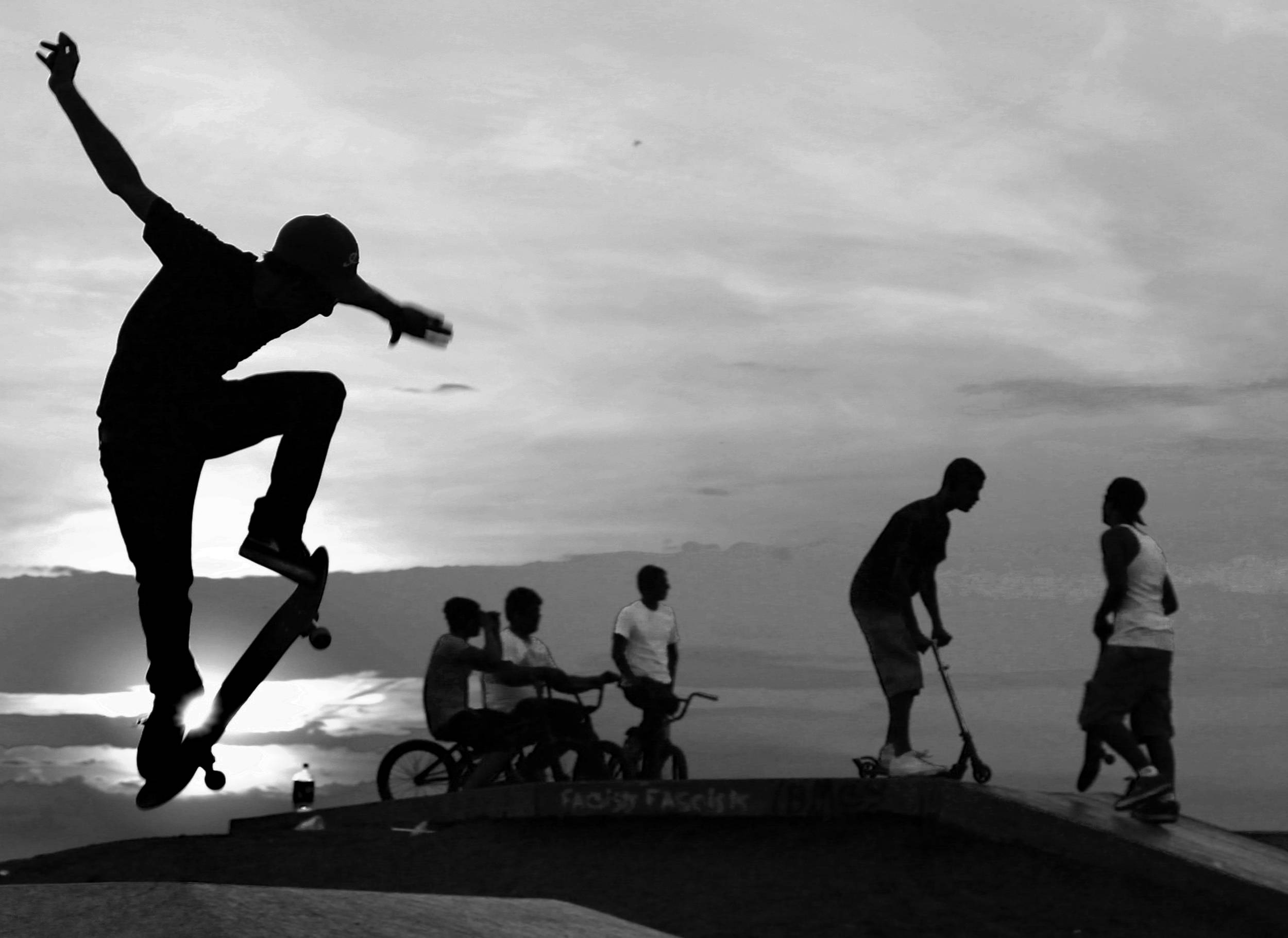Skating into the sunset