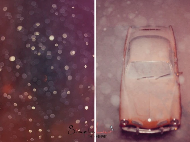 Snowy bokeh
