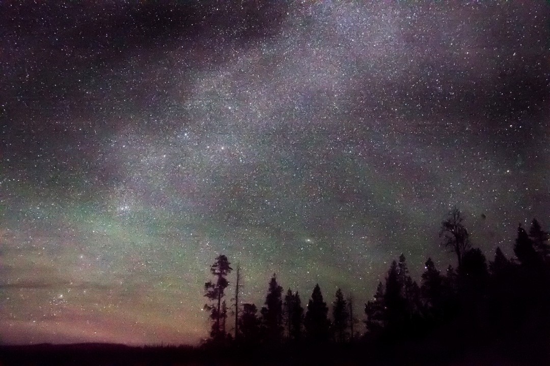 Stars and Mountains Pelican Point Northern sky 11pm