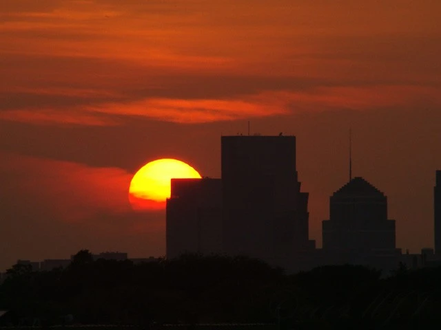 Sunset over Minneapolis