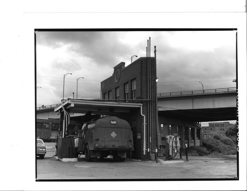 Unusual gas station. Now gone.