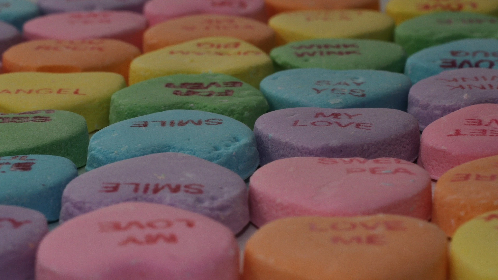 Valentine Candy Macro Shot