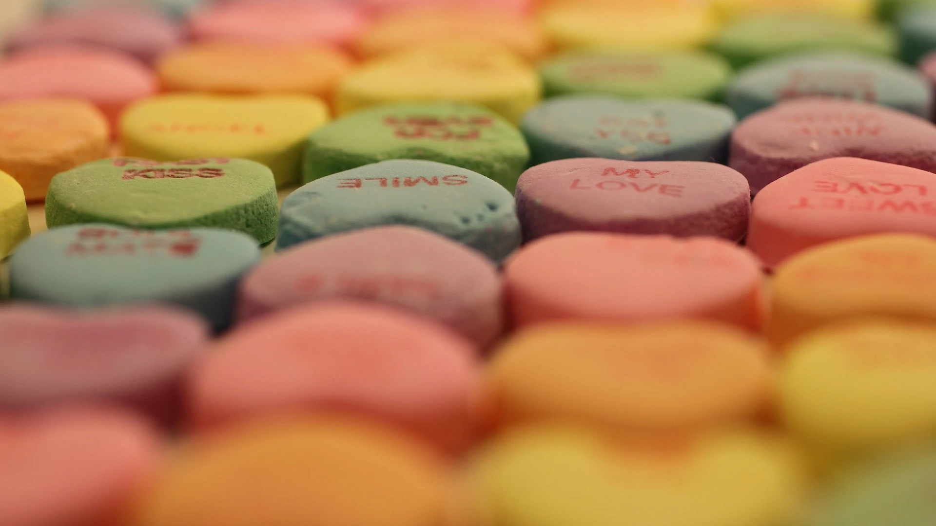 Valentine Candy Macro Shot