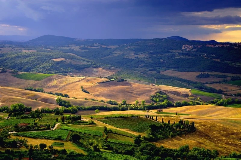 view from montepulciano